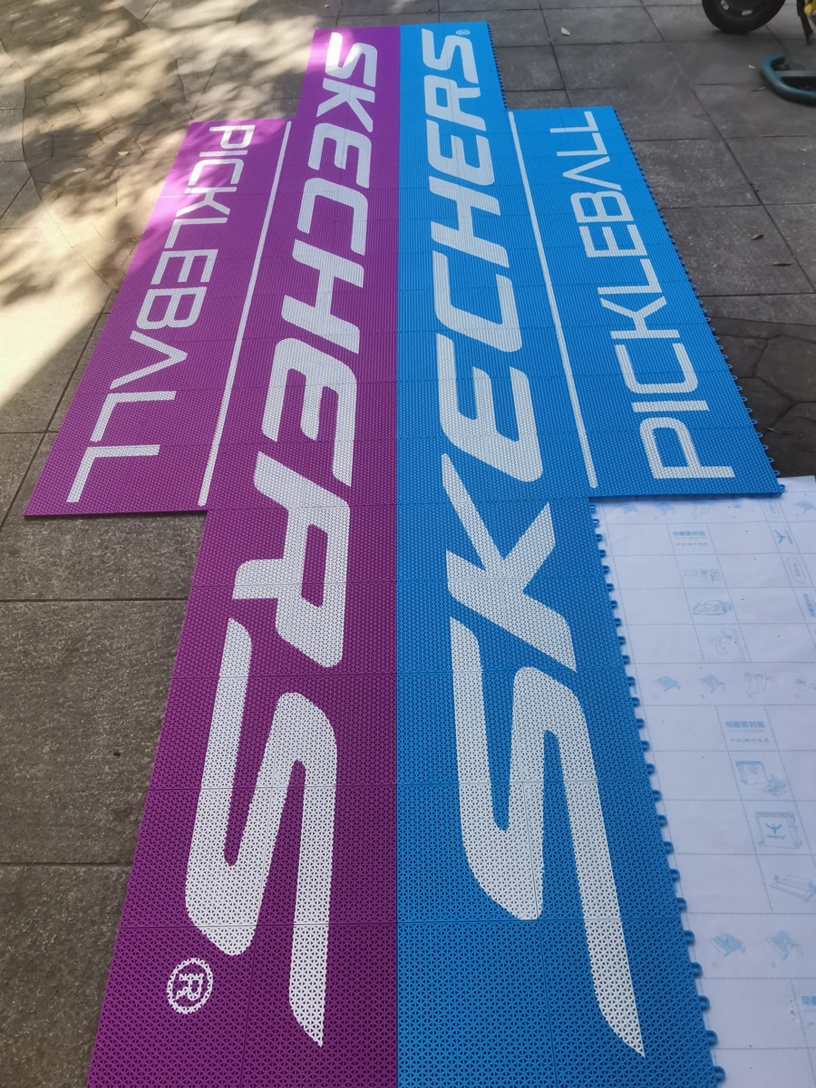 香港斯凯奇紫蓝撞色匹克球场（SKECHERS 嵌字）