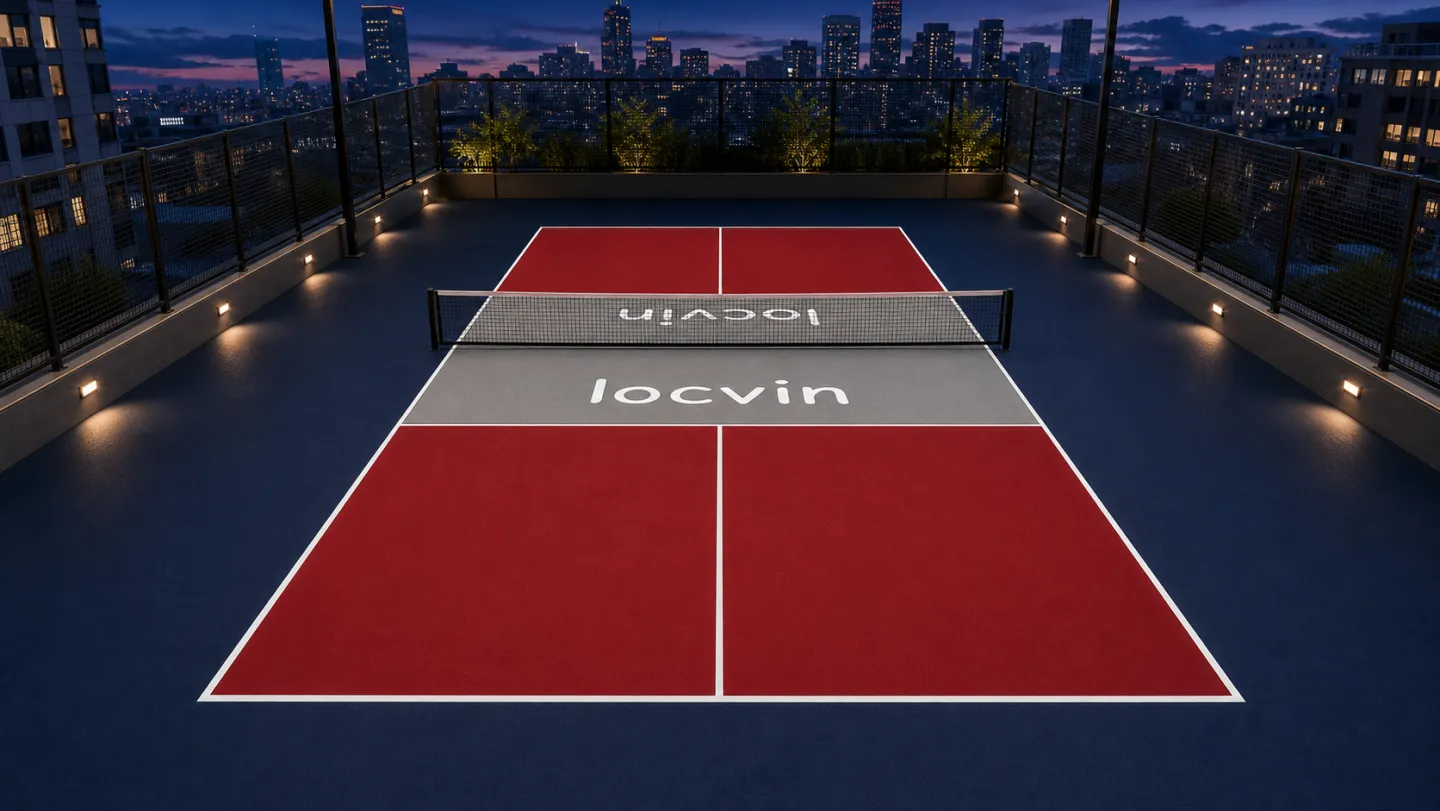 LOCVIN 城市屋顶夜景匹克球场配色效果图