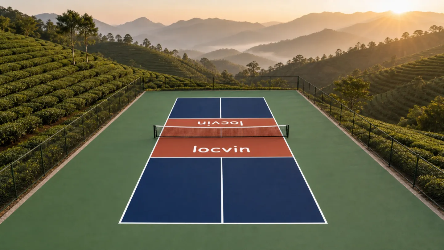 LOCVIN 山地景观匹克球场配色效果图